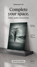 Surreal Tree in Meadow 8x12 Photographic Wall Print