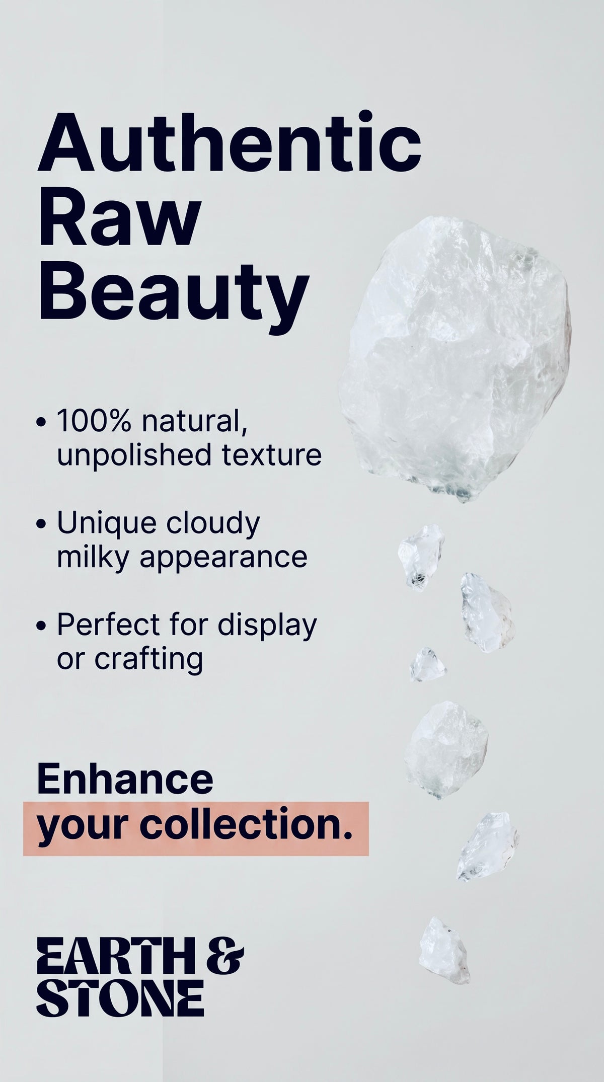 Milky Quartz Raw Healing Crystal