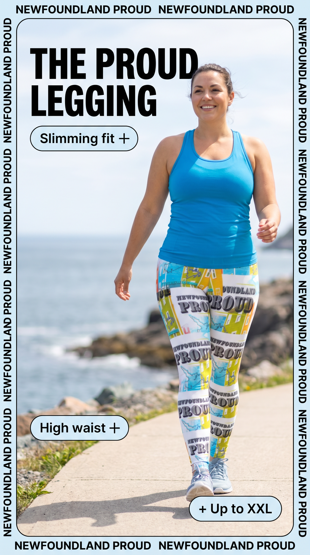 Newfoundland Proud Leggings Athletic Wear For Women