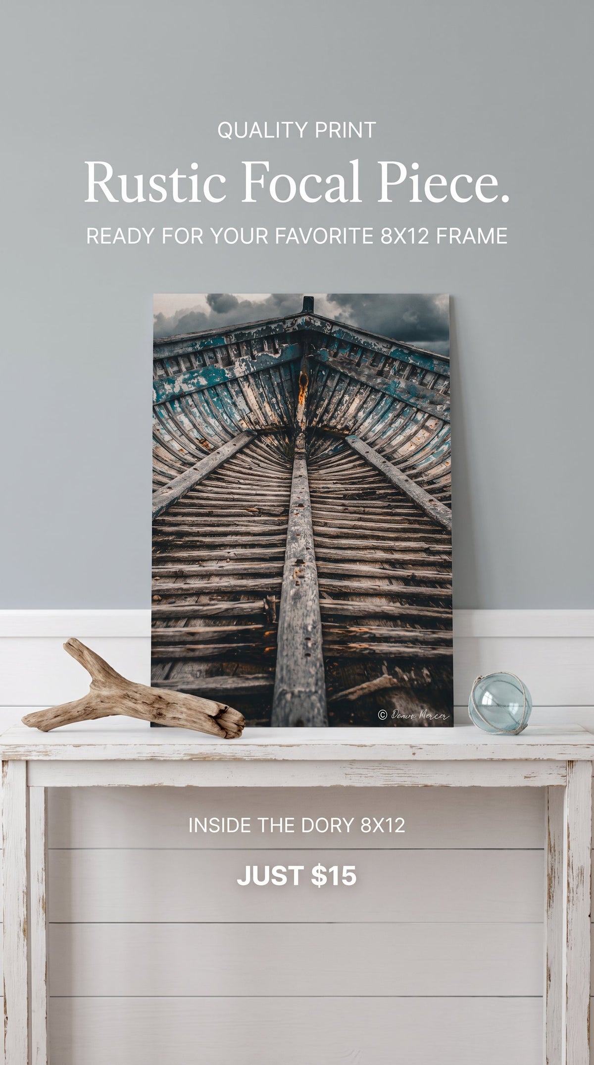 Dory Boat Photo Print Wall Art 8x12