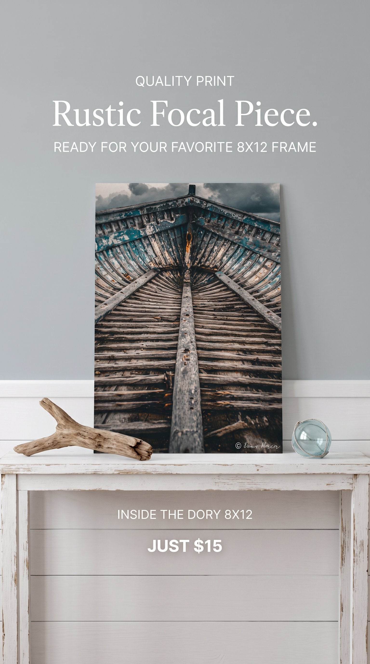Inside The Dory 8x12 Newfoundland Photo Print Unframed
