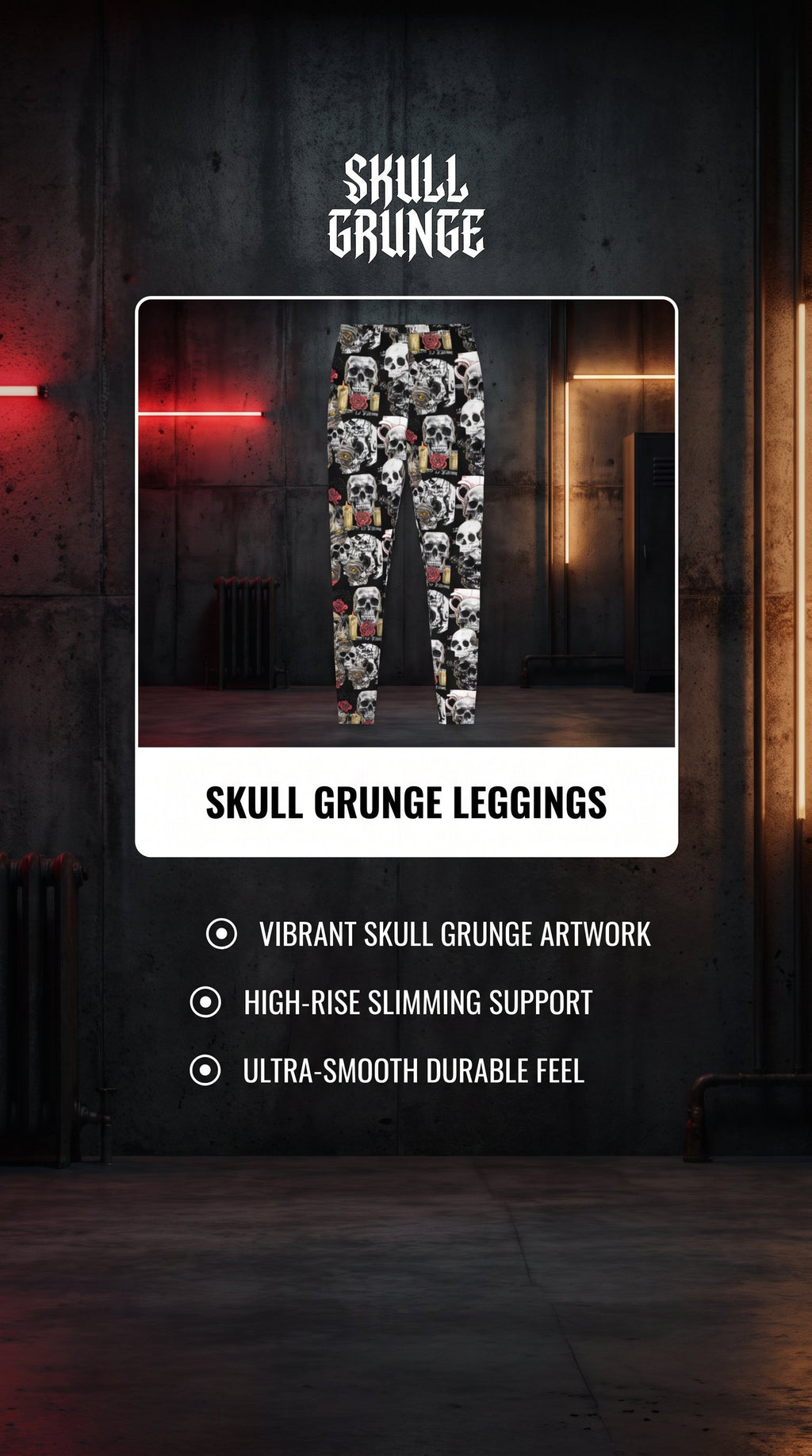 Skull Grunge Leggings