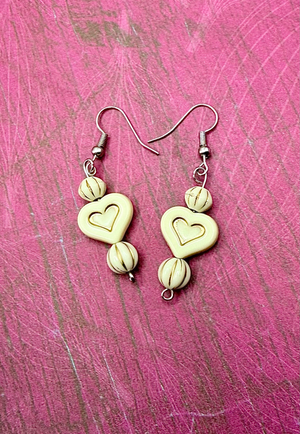 Heart Earrings One Of A Kind Handmade