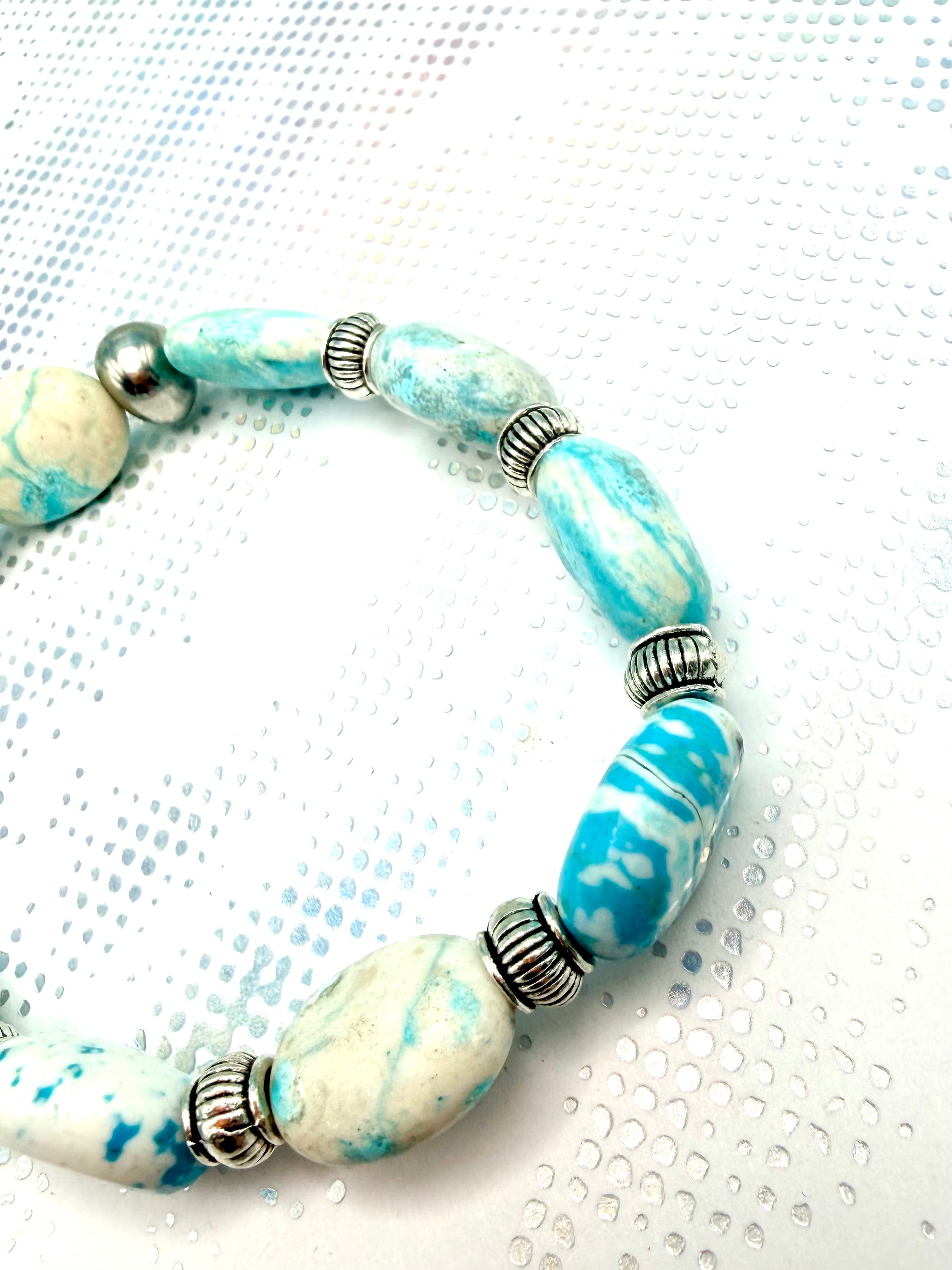 Beaded Stone Bracelet