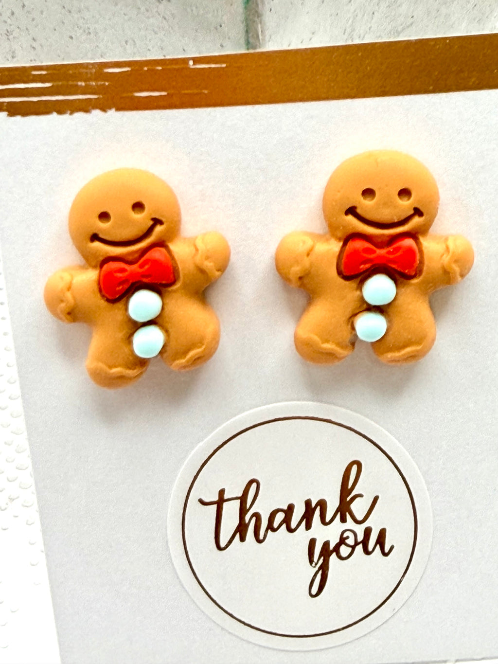 Gingerbread Men Earrings