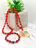 Bead Necklace and Bracelet Set