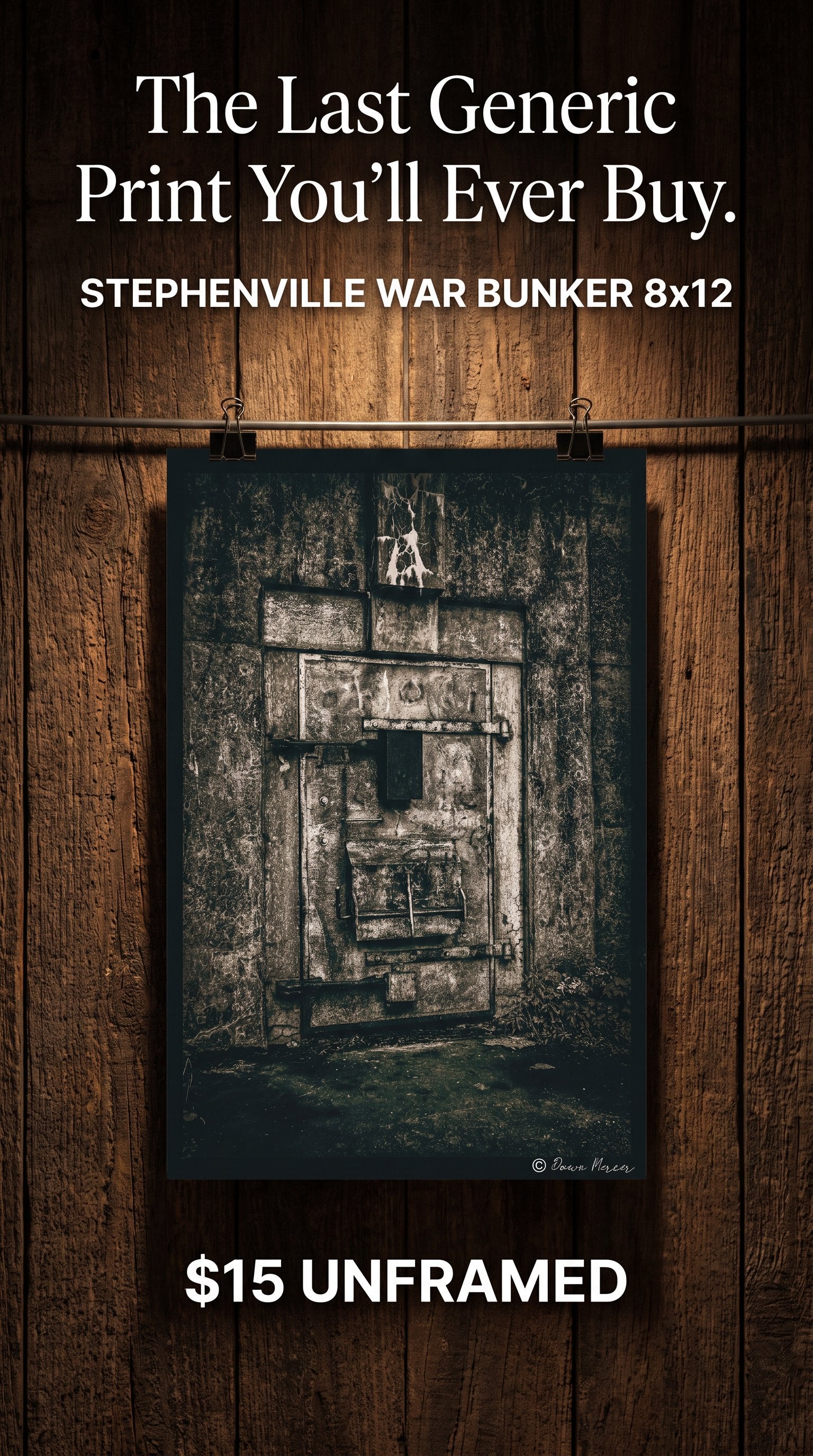 War Bunker Photo 8x12 Wall Print