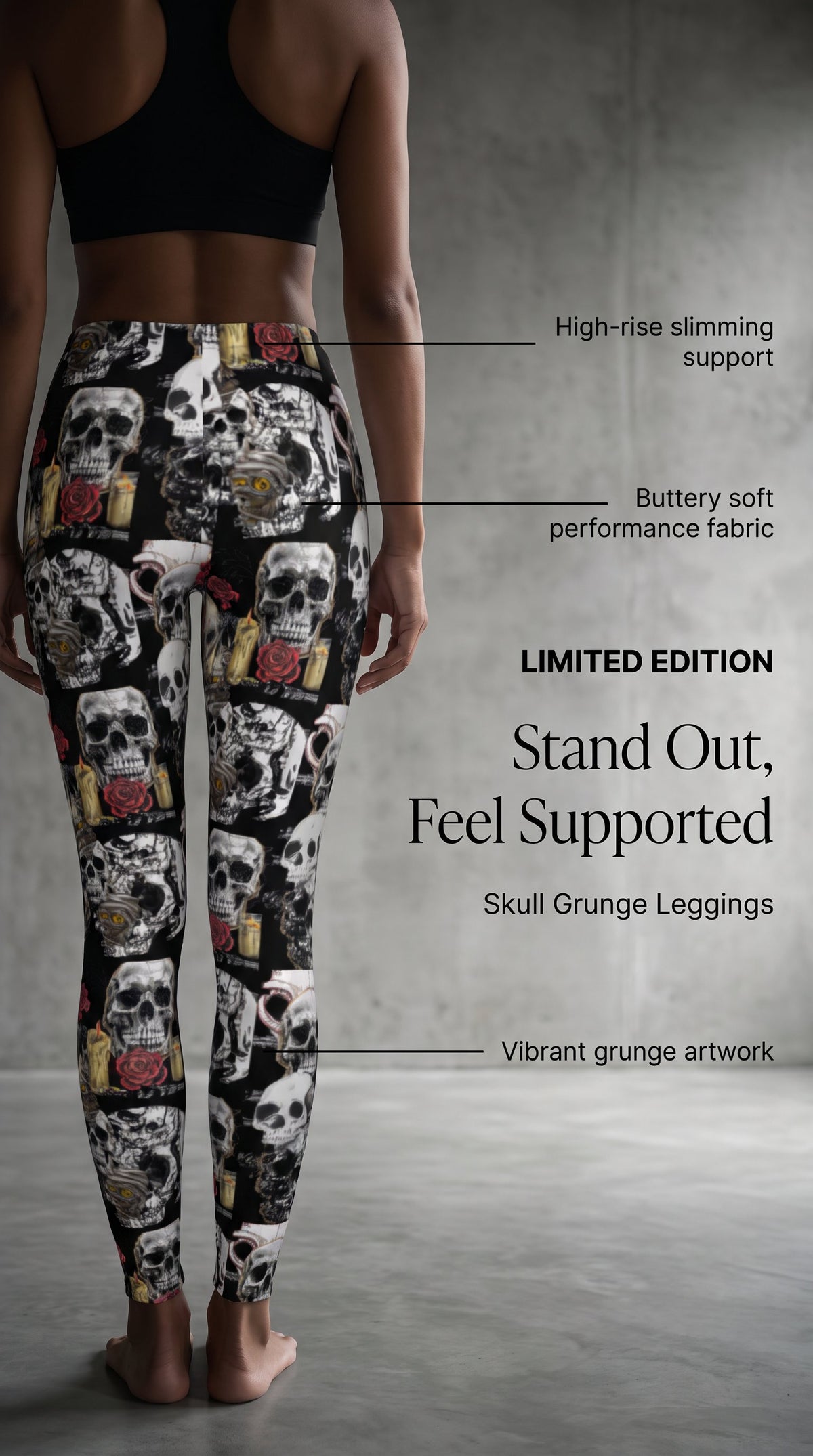 Skull Grunge Leggings
